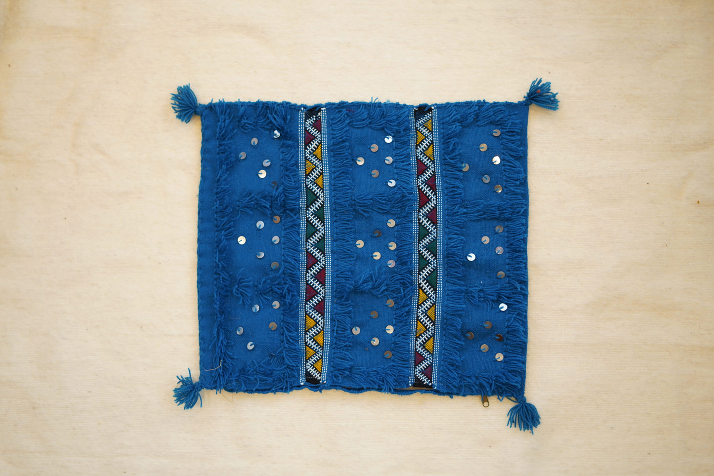 Housse de coussin Mozona Bleu