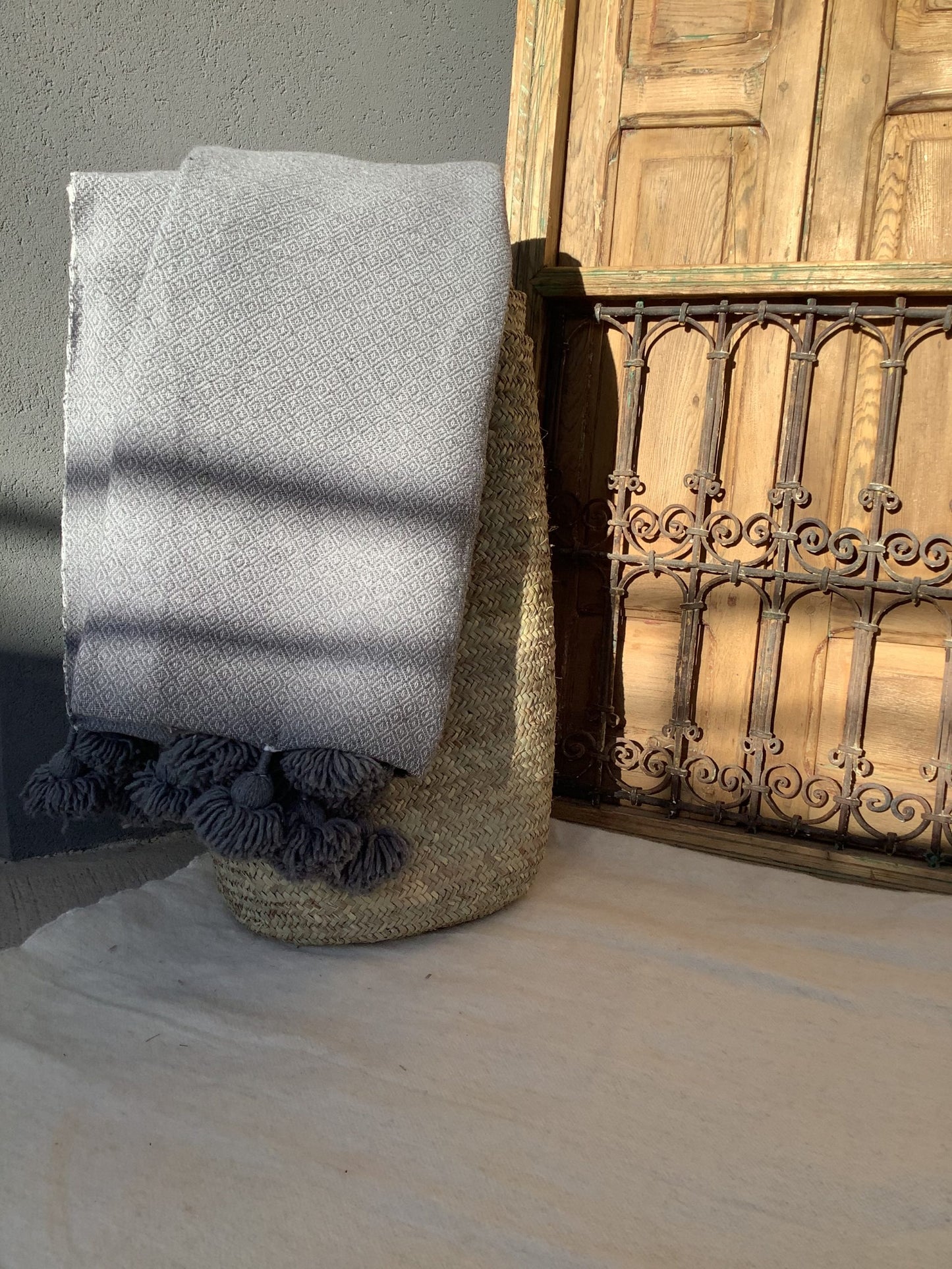 Plaid Jacquard Gris Foncé