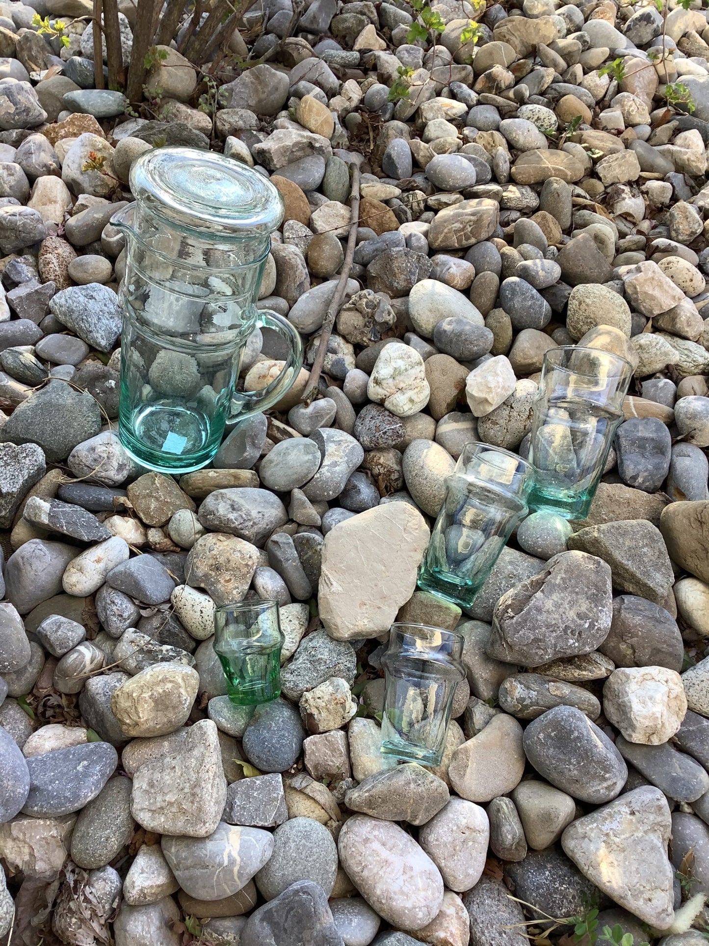 Carafe Beldi en verre soufflé