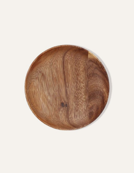 Assiettes en bois de noyer du Maroc