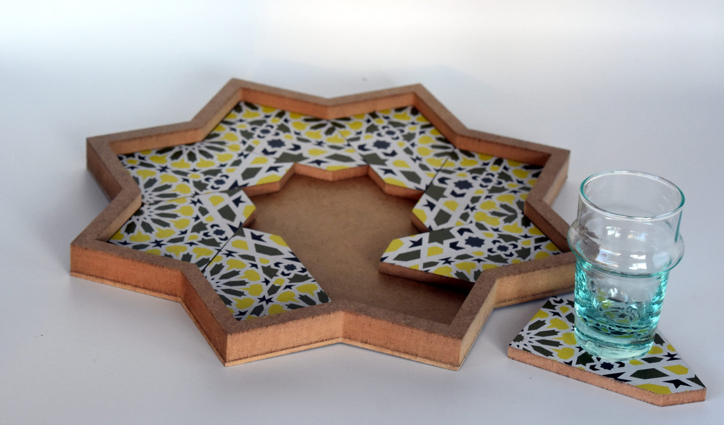 Plateau Puzzle Jaune