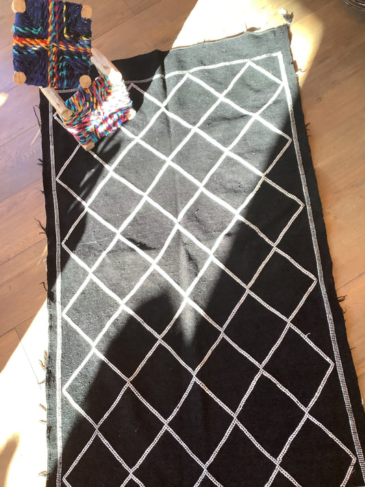 Tapis Hanbal Wad Zam Noir
