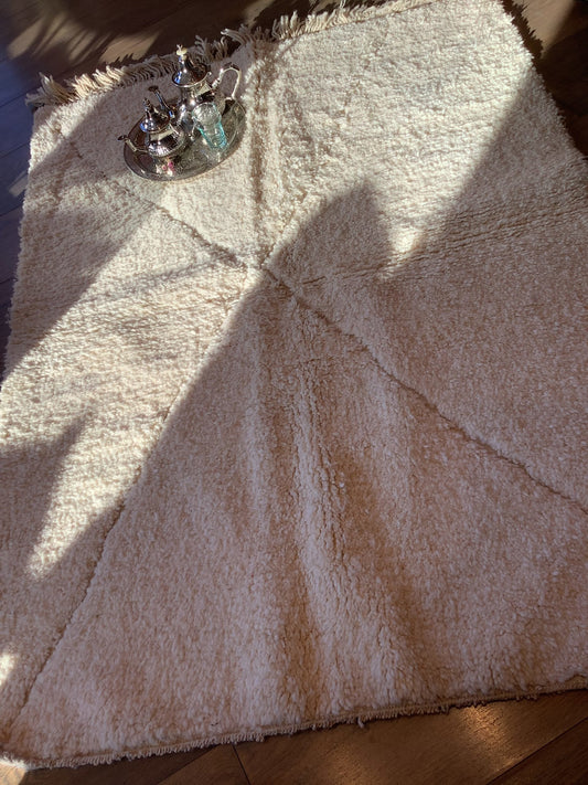Tapis Beni Ouaraine Blanc P