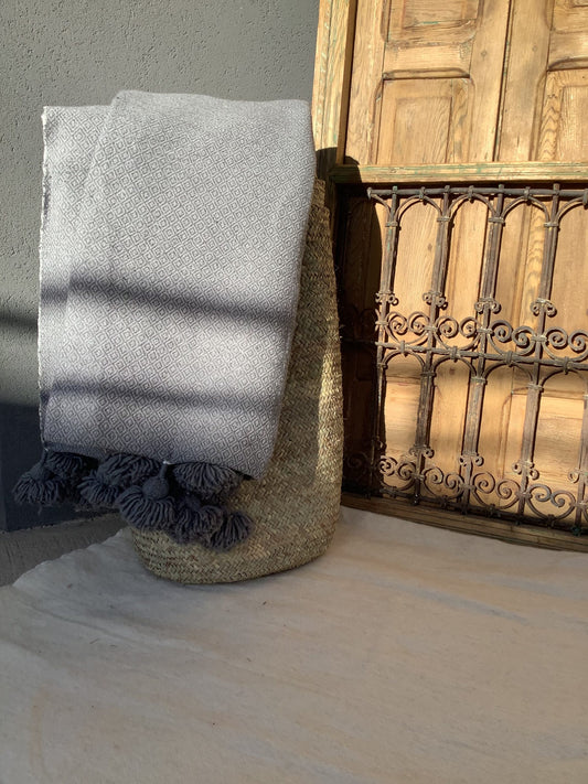 Plaid Jacquard Gris Foncé