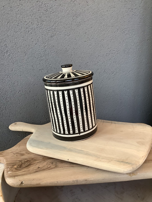 Boîte cylindrique Zébra