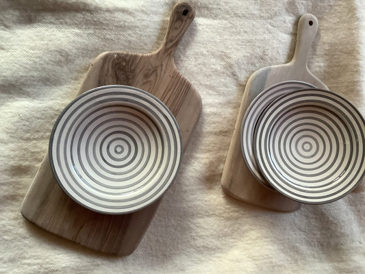Assiette Safi Gris&Blanc